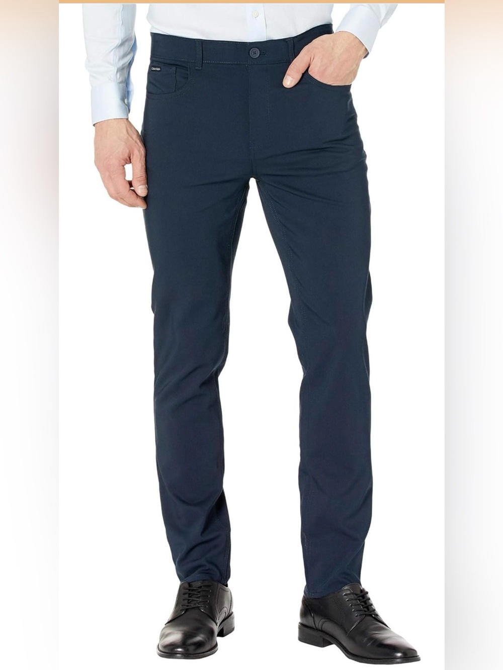 Calvin Klein Navy Skinny Pants Women’s 29x32 Stretch Mid Rise Career Casual